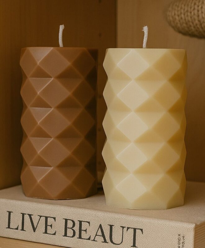 African Pillar Candle